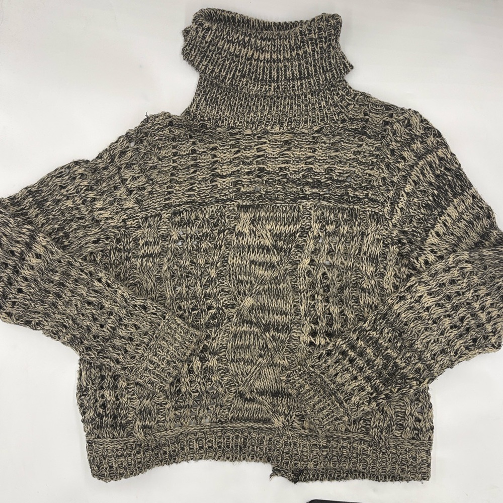 Melrose and Market Knit Open Back Turtleneck Sweater